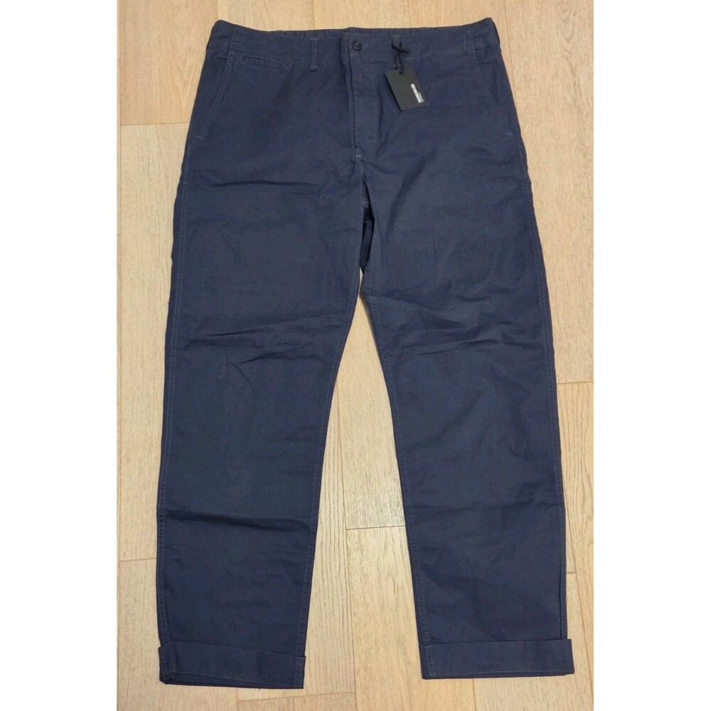 NWT Buck Mason Carry-On Pant 36x30 Mariner Navy Straight Side Seam Stretch